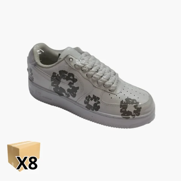 Nike Air Force 1 Low Flores Gric (2) Nike Air Force 1 Low Flowers (Caja/8Pares)