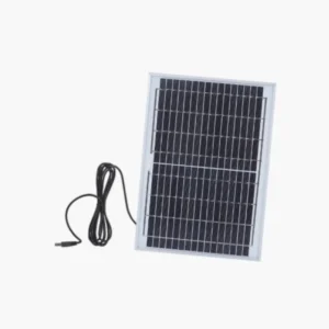 Ventilador Vertical Solar Recargable de 16” SACO / Dos Bombillas Externas Tipo LED