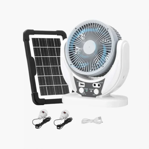 Kit de Ventilador Solar Portátil Multiusos de 6 pulgadas